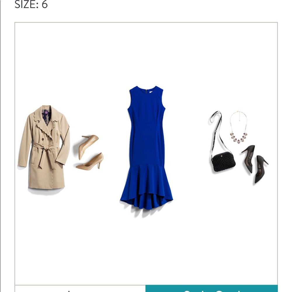 NWT Cobalt blue Calvin Klein dress.